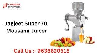 Jagjeet Juicer Machine Super 70 Hand Operated  Buy Juicer Machine Online at the Best Price [upl. by Obmar]