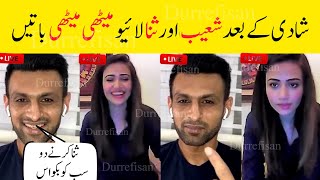 Sana javed and Shoaib Malik live after Wedding [upl. by Adnuahsar]