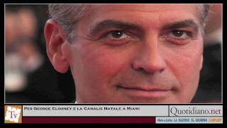 Per George Clooney e la Canalis Natale a Miami [upl. by Cryan]