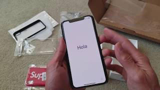 Unboxing Latest Silver 256GB iPhone X 10  Supreme Cases amp Wireless Charging Pad 11 21 2017 [upl. by Nennahs]