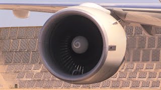 GE90 High power engine run INCREDIBLE SOUND • Alitalia B777 GE90 Startup maximum power shutdown [upl. by Daniyal]