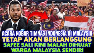 Safee Sali Ancam Bubarkan Acara Nobar Timnas Indonesia di Malaysia Netizen Malay Malah Jawab Gini [upl. by Disini]