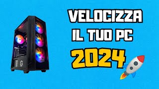 COME VELOCIZZARE il PC e AUMENTARE Gli FPS  TUTORIAL ITA  Windows 1011  2024 [upl. by Eeresid]