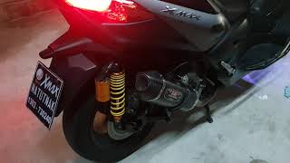 Yamaha Xmax 300 with Yoshimura R77 full real carbon 420mm sound check [upl. by Reisinger]