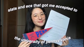 stats and extracurriculars that got me accepted to an ivy league  upenn  indepth [upl. by Mildred]