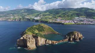 Sao Miguel Azores  Vila Franca Do Campo  4K Drone Views [upl. by Rot]