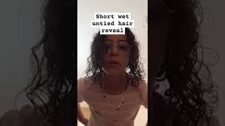 hair reveal shorthair wet hair  untied hair hair [upl. by Htessil]