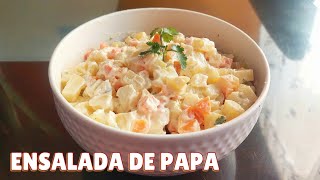 Ensalada de Papa  Receta Fácil y Deliciosa Perfecta para Fiestas y Navidad  Cocina Salvadoreña [upl. by Ilrebma]