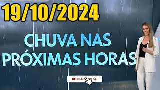 PREVISÃO DO TEMPO DO JORNAL NACIONAL 19102024 SÁBADO COMPLETO [upl. by Agostino]