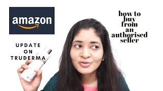 Update on Truderma  How to buy from an authorized seller from Amazon [upl. by Adnolrehs]