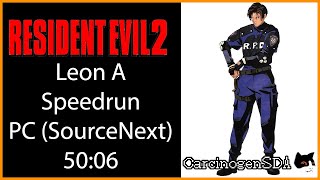 Resident Evil 2 PC Speedrun  Leon A 5006  No Commentary [upl. by Young]