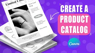 Create a product catalogue in CANVA for free [upl. by Nairod821]