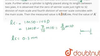 The main scale of a vernier callipers reads in millimeter and its vernier is divided into ten [upl. by Grannias]