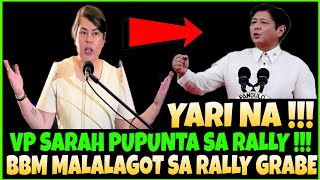 VP SARAH PUPUNTA SA RALLY BBM MALALAGOT GRABE TO❗️ [upl. by Dnomaj]