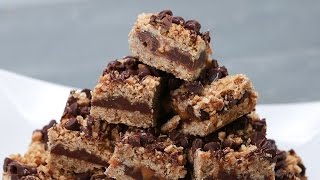 Chocolate Caramel Oat Bars Carmelitas [upl. by Asilahs]