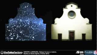 THE FAKE FACTORY DIMORA LUMINOSA SANTO SPIRITO VIDEOMAPPING FIRENZE LIGHT FESTIVAL 2012 [upl. by Corley]