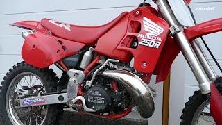 Honda CR250R 1989  FMF Gnarly Crisp Coldstart Raw Sounds 2023 [upl. by Notsek]