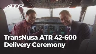 TransNusa ATR 42600 Delivery Ceremony  September 25th 2014 [upl. by Leagiba]