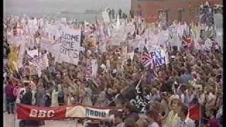 THE FALKLANDS CONFLICT  RETURN OF HMS HERMES TO PORTSMOUTH [upl. by Ayikat]