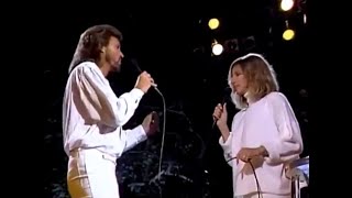 Barbra Streisand amp Barry Gibb  Guilty  Live 1986 HQ  With lyrics in Description [upl. by Waldemar]