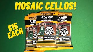 202021 Panini Mosaic Basketball Cello Pack Opening Review Pink Camo Prizm New Retail Sports Cards [upl. by Nagaem]