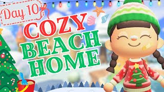 Day 10 WINTER CHRISTMAS ACNH ISLAND  ACNH BEACH HOME BUILD  ANIMAL CROSSING NEW HORIZONS [upl. by Akihc]