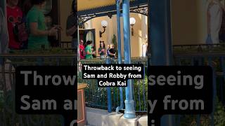 Seeing Sam and Robby from Cobra Kai  Disneyland [upl. by Kelvin995]