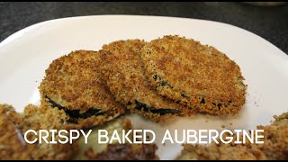 Crispy Baked Aubergine  1 recipe 2 variations  with and without mozzarella cheese  starter recipe [upl. by Annabal]