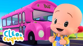 As rodas do ônibus rosa  Música infantil de Cleo e Cuquin em português  Família Telerín [upl. by Lougheed577]