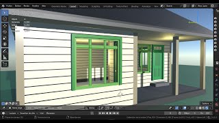 Maison 3d sur plan blender 3D n°3 [upl. by Hazlip516]