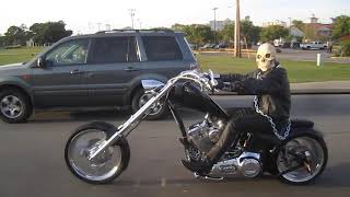 The Ghost Rider in Myrtle beach on Chopper Halloween [upl. by Glynda]