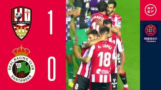 RESUMEN  UD Logroñés 10 Real Racing Club de Santander  PrimeraRFEF  Jornada 2  Grupo 1 [upl. by Otrebile]