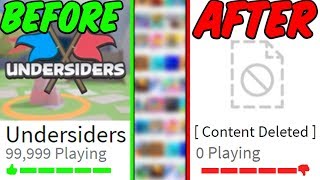 ROBLOX DELETED THIS GAME AFTER I PLAYED IT NOT CLICKBAIT Roblox Undersiders Deleted Game [upl. by Cryan]