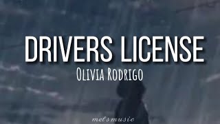 Olivia Rodrigo  Drivers license letralyrics [upl. by Adriaens]