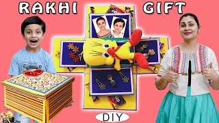 RAKHI GIFT  DIY Rakshabandhan Special  Gift Explosion Box  Aayu and Pihu Show [upl. by Myrtle]