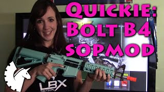 Quickie Bolt B4 SOPMOD AEG Recoil Shock System [upl. by Ayra]