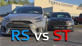 Ford Focus RS vs Focus ST  Review and Comparison [upl. by Tidwell]