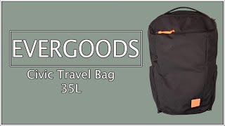 EVERGOODS CTB35  Best Travel Bag or One Bag Companion [upl. by Bartram]