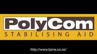 PolyCom Stabilising Aid  Forest Road Stabilised with PolyCom by TPMS NZ 2017 [upl. by Valenba]