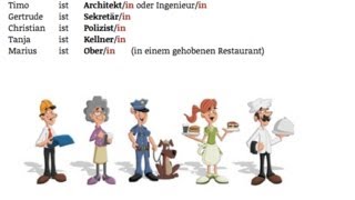 German Vocabulary Berufe  Jobs [upl. by Yak483]