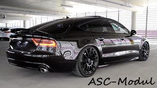 Audi A7 S7 RS7 4G C7  AirSuspensionLoweringModul LuftfahrwerkTieferlegungsmodul  APP [upl. by Etnovaj722]