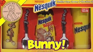 Nesquik Nestle Gift Set Tumbler Cups Spoons amp Chocolate Syrup  Bonus Spring Oreo Cookies [upl. by Eelyr]