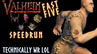 WR 44541 NG RSG First Five Post Mistlands  Valheim Speedrun [upl. by Cyd180]