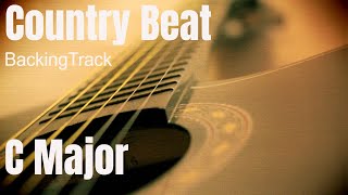 Country Beat Guitar Backing Track Jam In C Major [upl. by Arrais]