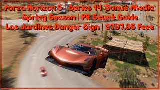 Forza Horizon 5  Series 14 Donut Media Spring  Los Jardines Danger Sign Guide  279785 Feet [upl. by Norrabal]