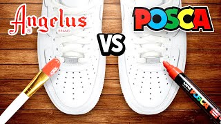 Angelus Paint vs Posca Markers  Which One Is BETTER To CUSTOMIZE SHOES [upl. by Henryk]