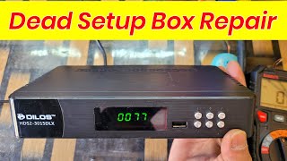 Dead setup box repair  How to repair free dish box  Free dish box not working  Dth smps repair [upl. by Hultin791]