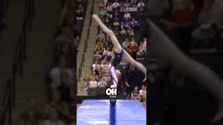 This is a perfect beam save shorts gymnast sports athlete olympics [upl. by Cleland63]