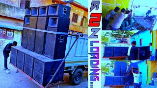 इस तरह से हुआ Dj Sai Setup Load  First Time Mini Dj Truck Loading  djloading saidjmungeli [upl. by Theola115]