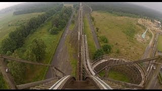 Colossos Complete Roller Coaster POV Heide Park Germany Intamin Woodie [upl. by Balthasar]